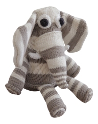 knitted organic elephant 